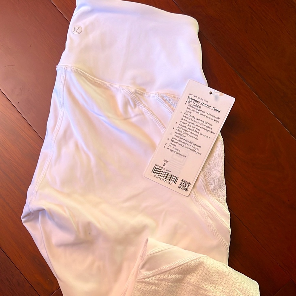 Wunder Under Lace High Rise Tight 25” White